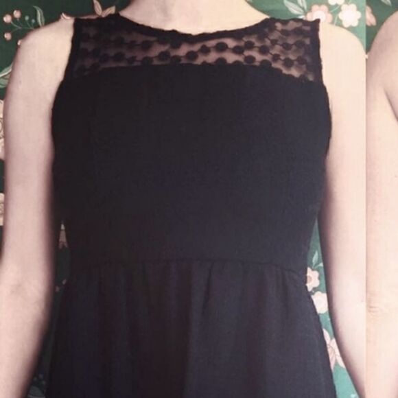 Anthropologie Monteau Black Lace Dress - Picture 2 of 16
